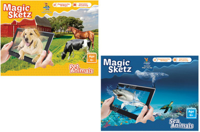 

Augment Works Magic Sketz – 3D Combo Pack Of Sea & Pet Animals(Multicolor)