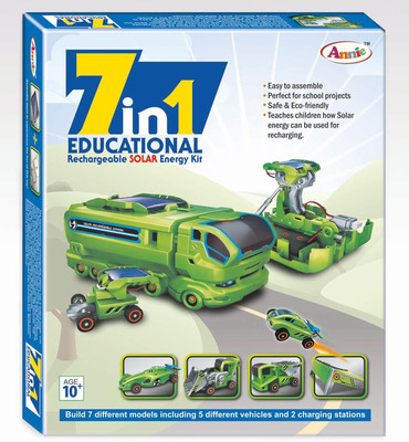 

Annie 7 in 1 Educational Rechargable Solar Energy Kit Series - 1(Multicolor)