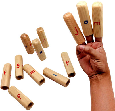 

Skola Alphabet Finger Puppets - Reading & Word Formation(Multicolor)