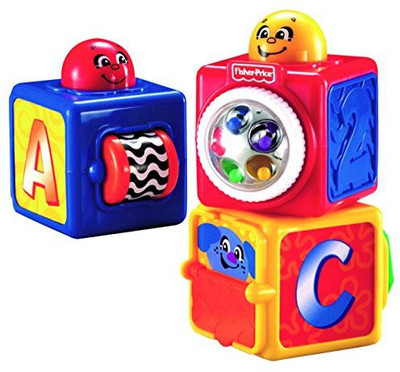 

Fisher-Price Bright Beginnings Stacking Action Blocks(Multicolor)