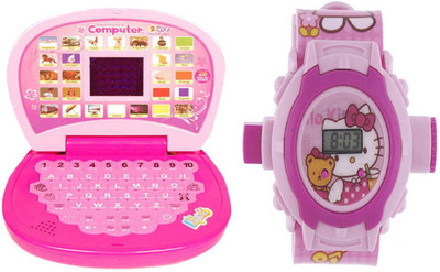 

Aquaras KIDS WATCH & DISPLAY LEANING LAPTOP(Multicolor)