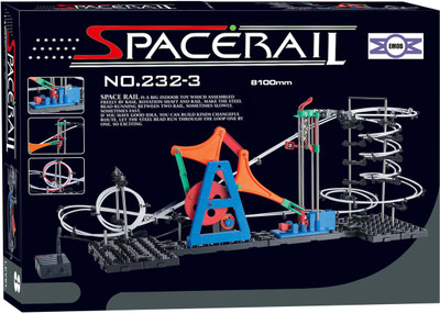 

Emob Educational Game SpaceRail Marble with Steel Balls 8100 mm Long Never Ending RollerCoaster Learning 232-Level 3(Multicolor)