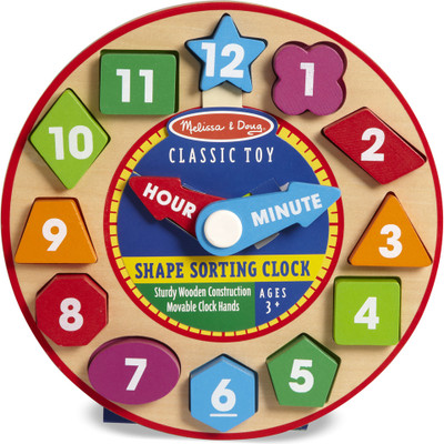 

Melissa & Doug Shape Sorting Clock(Multicolor)