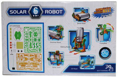 

Emob 6 In 1 Solar Robot Educational Toy Transform Into Different Model(Multicolor)