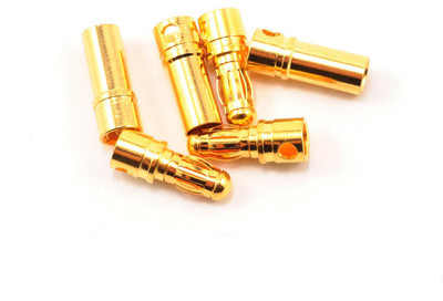

Grab'eM 3.5MM BULLET CONNECTOR pair (3 pcs male-female)(Gold)