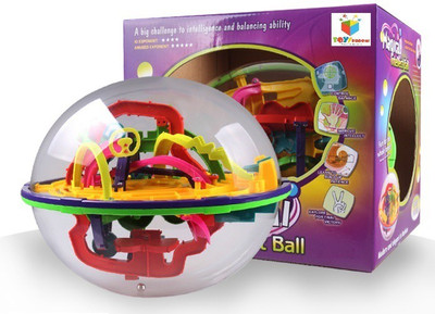 

Toys Bhoomi 208 Steps 3D Magic Intellect Maze Ball Educational Learning Puzzle Game(Multicolor)