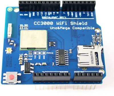 Grab'eM CC3000 WIFI SHIELD for ARDUINO(Blue)