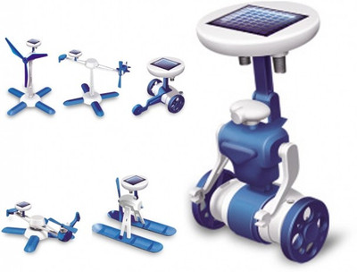 

Emob 6 in 1 Educational Solar Energy Kit Brain Storming Games(Blue, White)