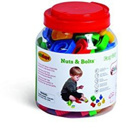 

Edushape Ez-Grip Nuts and Bolts 48 Piece Development Toy(Multicolor)