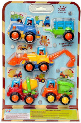 

CATERPILLAR Unbreakable Construction Automobiles Friction Toy Set, Multi Color (Pack of 4)(Multicolor)