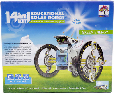 

Solar Tree 14 in 1 Educational Solar Robot(White, Black)