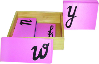 

Kinder Creative Sand Paper Letter - Cursive