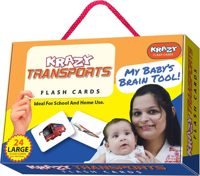 

Krazy Transport Flash Cards(Multicolor)