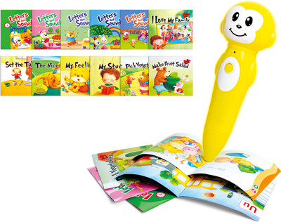 

Toyhouse Interactive Reading Pen w 12 books(Multicolor)