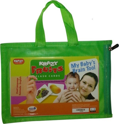 

Mind Wealth Krazy Fruits - Kannada Flashcards(Pink, Green)