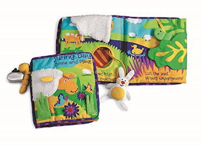 

Manhattan Toy Soft Activity Book with Tethered, Sunny Day(Multicolor)