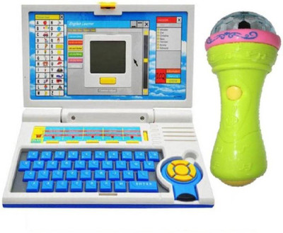 

AM Enterprises Learning Laptop with 3D Lights Handheld Mic(Multicolor)