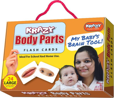 

Mind Wealth Krazy Body Parts Flash Cards(Brown, Brown)