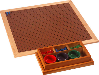 

Kidken Montessori Peg Board(Multicolor)