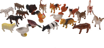 

Baby Tintin Farm animals (20 piece) with realistic features and looks(Multicolor)