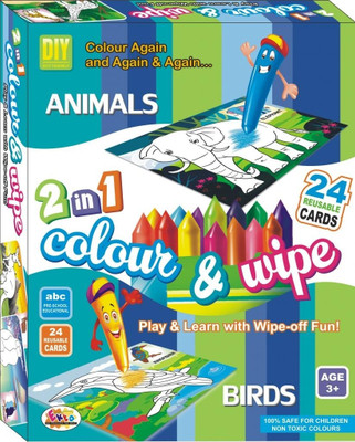 

Ekta Ekta Colour & Wipe Animals And Birds(Multicolor)
