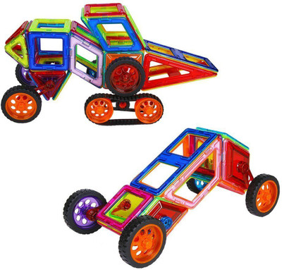 

GoMerryKids 46 pcs Pieces Magical Magnetic Construction, Learning & Educational Building Blocks(46 Pieces)
