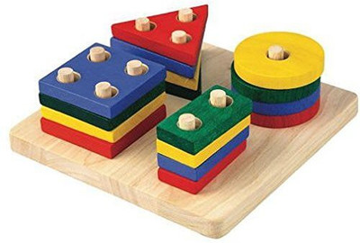 

Plan Toys Geometric Sorting Board(Multicolor)