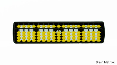 

Brain Matrixx 17 Rods Student Abacus(Yellow)