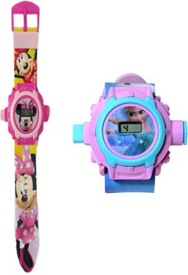 

Aquaras MICKEY MOUSE AND FROZEN PROJECTOR WATCH - 24 IMAGE(Multicolor)