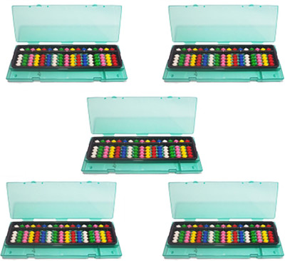 

Sae Fashions Multicolor 17 Rod Abacus Kit With Box Set Of 5(Multicolor)