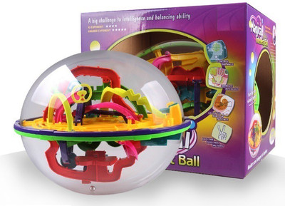 

Building Mart 208 Steps 3D Magic Intellect Maze Ball Educational Learning Puzzle Game(Multicolor)