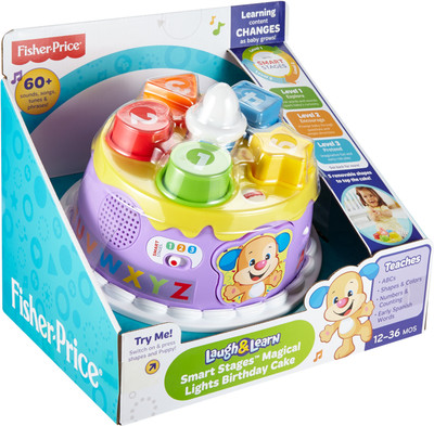 

Fisher-Price Laugh and Learn Smart Stages Magical Lights Birthday Cake(Multicolor)