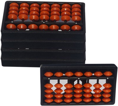 Sae Fashions 7 ROD ORANGE ABACUS KIT SET OF 5(Orange)