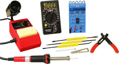 

Elenco Hands-on Basic Electronics soldering Kit(Red, Black, Blue)