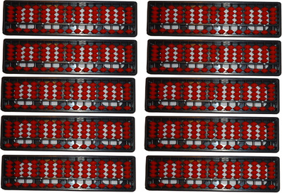 

Sae Fashions Red 15 Rod Abacus Kit Set Of 10(Red)