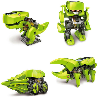 

Emob 4 in 1 Solar Robot Educational Toy Transform into 4 different model(Multicolor)