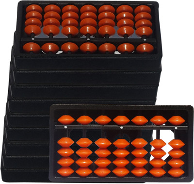 

Sae Fashions 7 ROD ORANGE ABACUS KIT SET OF 10(Orange)