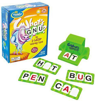 

Tickles Multi Whats GNU The Three Letter Learning Game Toy 5 Years Plus(Multicolor)