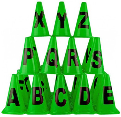 

Sahni Sports Alphabet Marker Cones A-Z (Set of 26)(Green)