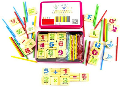 

Kuhu Creations Early Age Maths Learning and Counting Educational Wooden Toy For Children.(Multicolor)