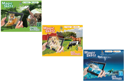 

Augment Works Magic Sketz – 3D Combo Pack Of Pet,Jungle & Sea Animals(Multicolor)