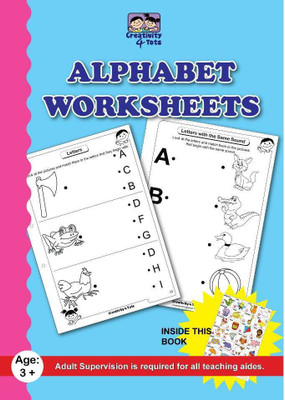 

Creativity 4 Tots Alphabet Worksheets(Black, White)