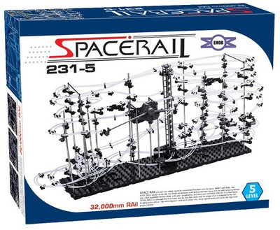 

Emob SpaceRail Marble Roller Coaster with Steel Balls 32000 mm Long Never Ending RollerCoaster Learning Educational Game 231- Level 5(Multicolor)