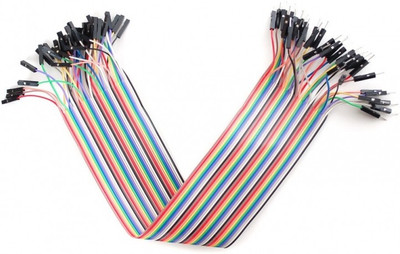 

Adraxx Jumper Wire male to Female set of 40 Rainbow(Multicolor)