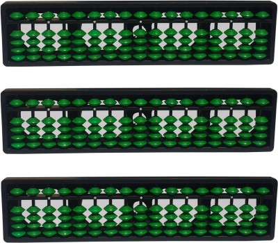 Sae Fashions 17 ROD GREEN ABACUS KIT SET OF 3(Green)