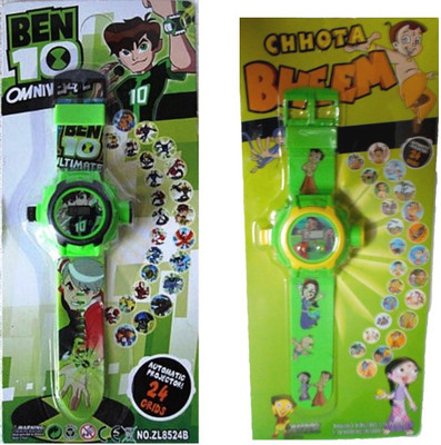 

Shop & Shoppee Combo of Ben 10 & Chhota Bheem Projector Wristband - 24 Images(Multicolor)