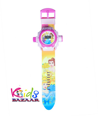 

KidsBazaar 24 images Barbie Projector Watch for kids,Best for Birthday & Return Gift(Pink)