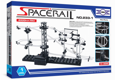 

Emob SpaceRail Marble Roller Coaster with Steel Balls 6500 mm Long Never Ending RollerCoaster Learning Educational Game 233-Level 1(Multicolor)