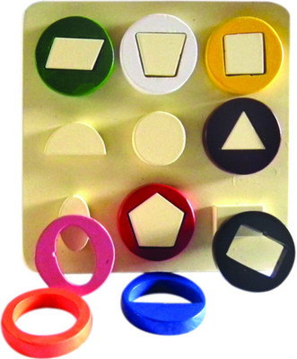 Kinder Creative Geometrical Shapes Cavity Board(Multicolor)