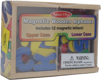 

Melissa & Doug Magnetic Wooden Alphabets(Multicolor)